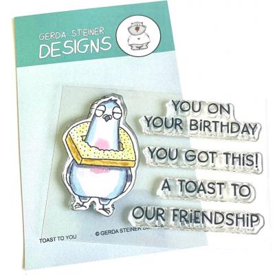Gerda Steiner Clear Stamps - A Toast To You